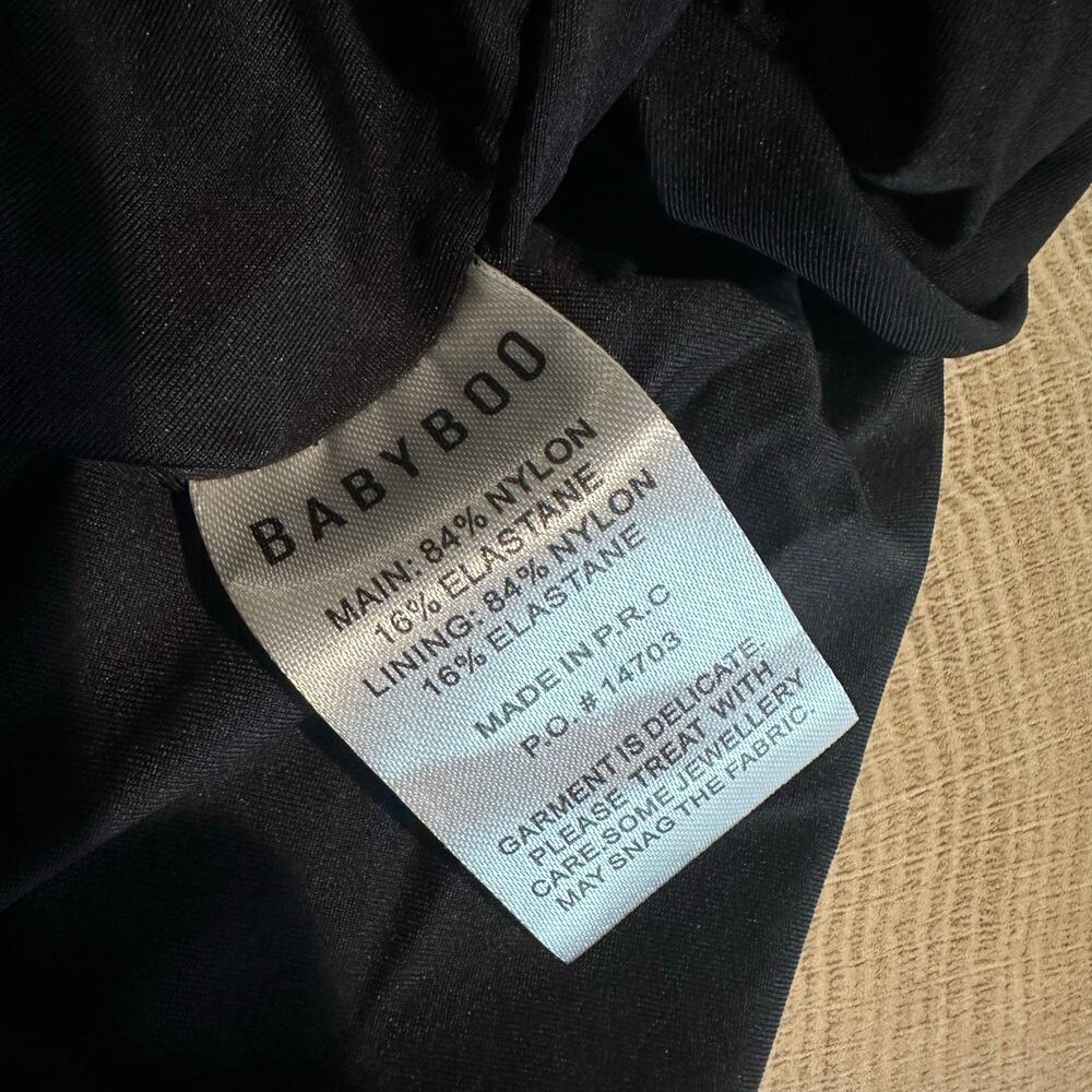 Babyboo Jovanna Mini Dress Black S NEW - Picture 10 of 12